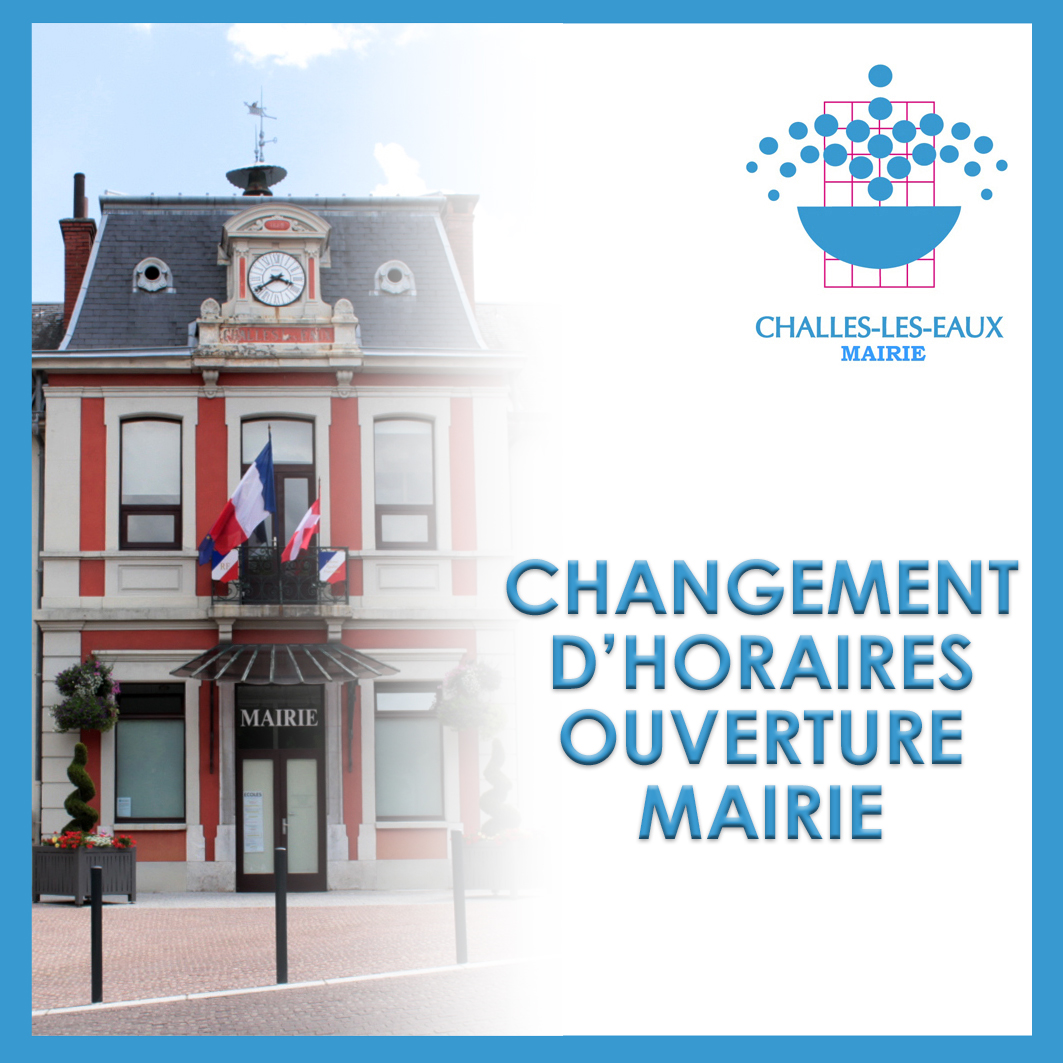 Horaires mairie Challes
